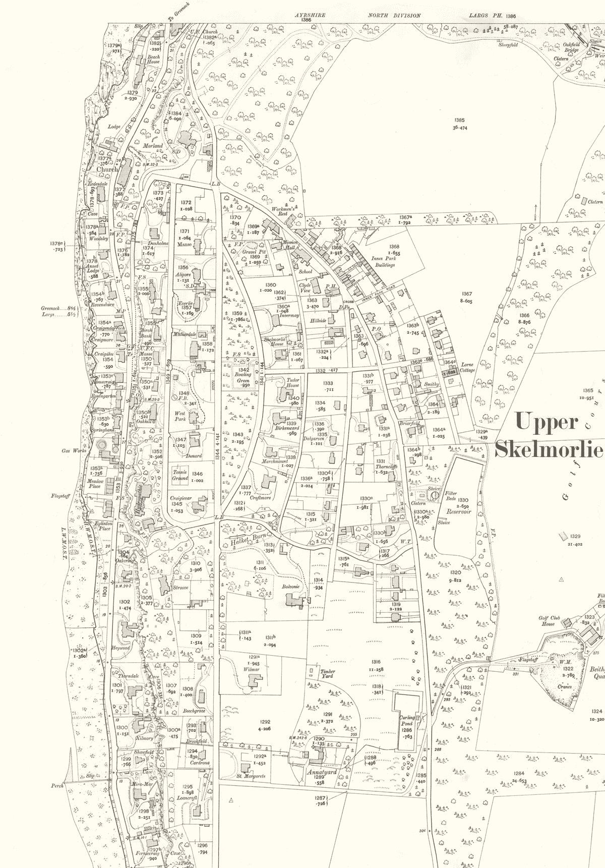 Skelmorlie map North - 1910