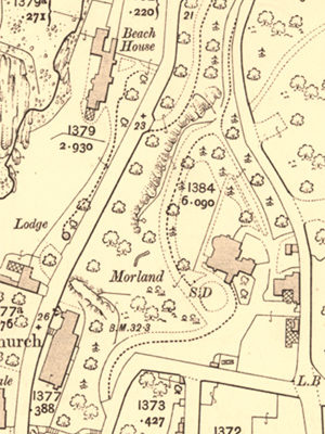 Morland location map