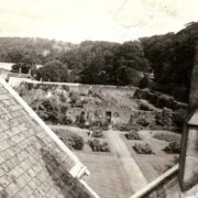 Ashcraig 1960s from the roof looking North towards walled garden