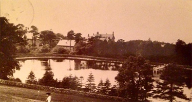 Skelmorlie lower reservoir. Circa 1910.Source: Valentine postcard Facebook: SK and WB in their heyday