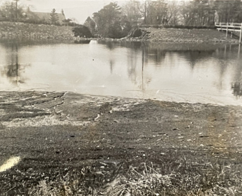 The reservoir after the breach. Source: Largs Museum