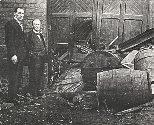 Skelmorlie Hydro's cellar after the disaster. Source: Largs Museum